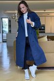 Mercer Soft Twill Trench Navy /20 =